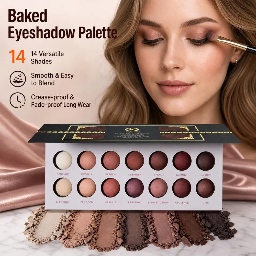 14 Color Pearl Powder Eye Shadow Plate Sand Brown Delicate Durable Pearl Sequins Dance Photography Glitter Eye Shadow Plate 2026