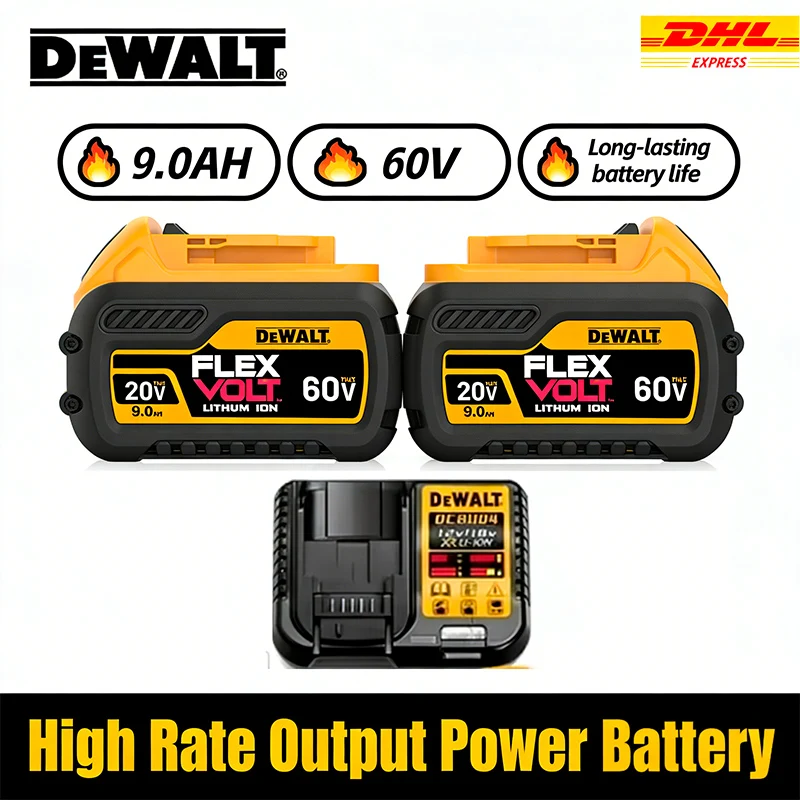 

Fast Charging Long Lasting 20V/60V Max Battery DeWalt, Compatible with DCD791 DCF887 DCS570 DCS571 DCD996 DCS367,Free Shipping