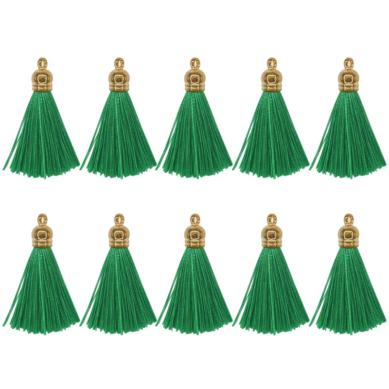 10pcs 30mm Key Tassels DIY Bookmark Tassels for Crafts Accessories of Furiture and Jewelry Earrings Decor