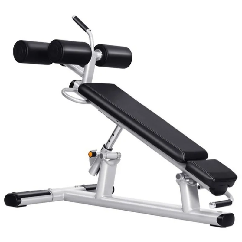 Commercial-grade Adjustable Abdominal Bench with Movable Pulleys Abdominal Exercise Training Aid