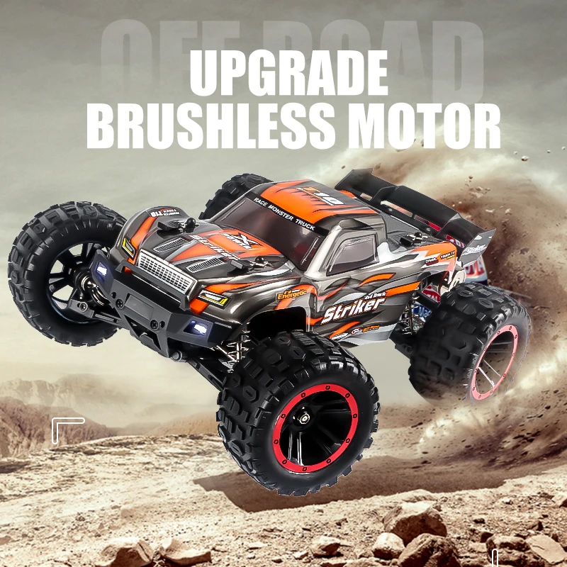 EBOYU 2105A RC Car 2.4G 4WD 1:14 Brushless Motor 75km/h+ High Speed Car Desert Pull Off-road Truck Vehicle Car Gift Toys RTR