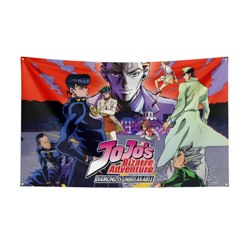 3x5 Ft J-JoJo Bizarre-Adventures Flag Polyester Digital Printing