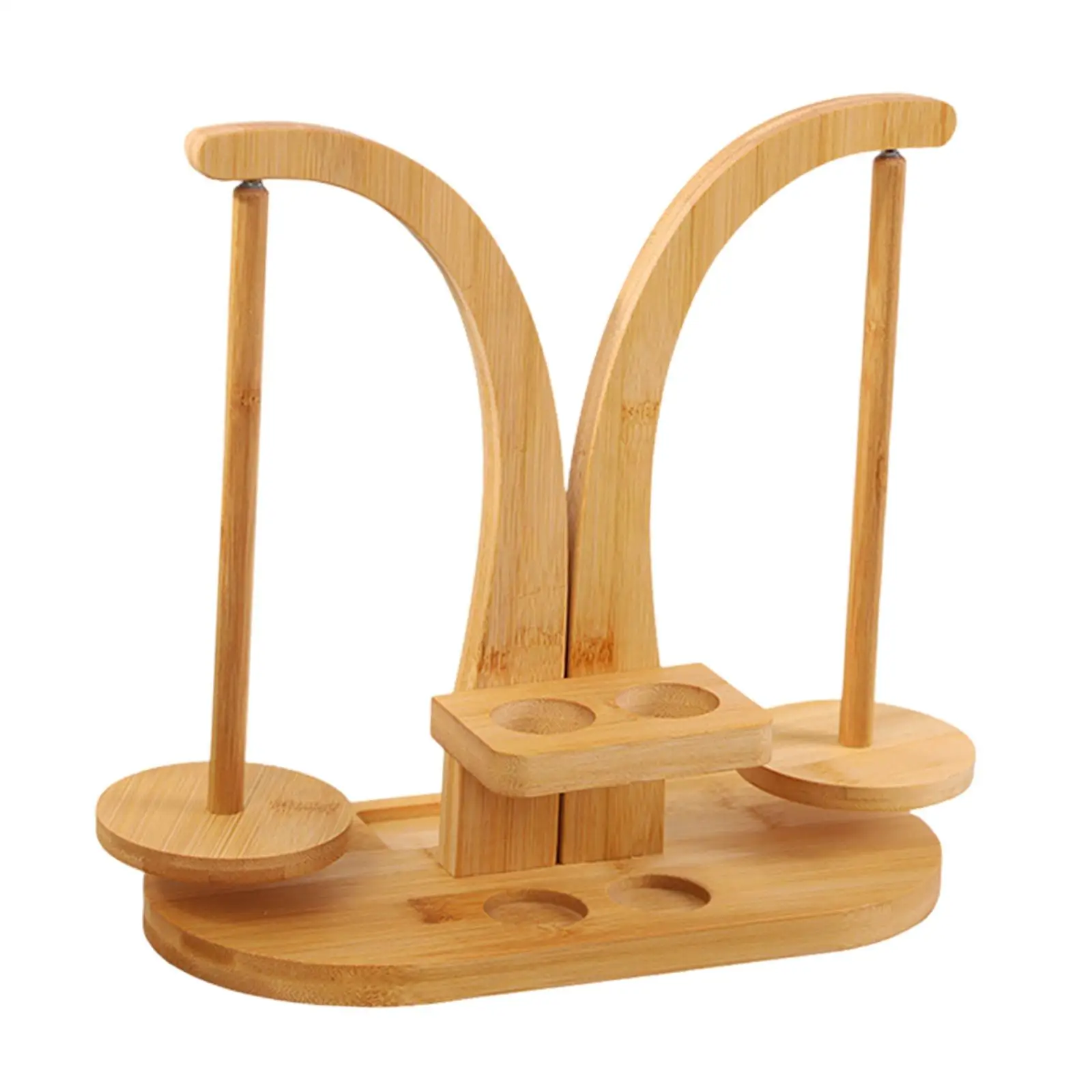Yarn Holder Thread Holder Tabletop Solid Wood Stable Portable Dispenser for Knitting Women Beginners Enthusiasts Accessories