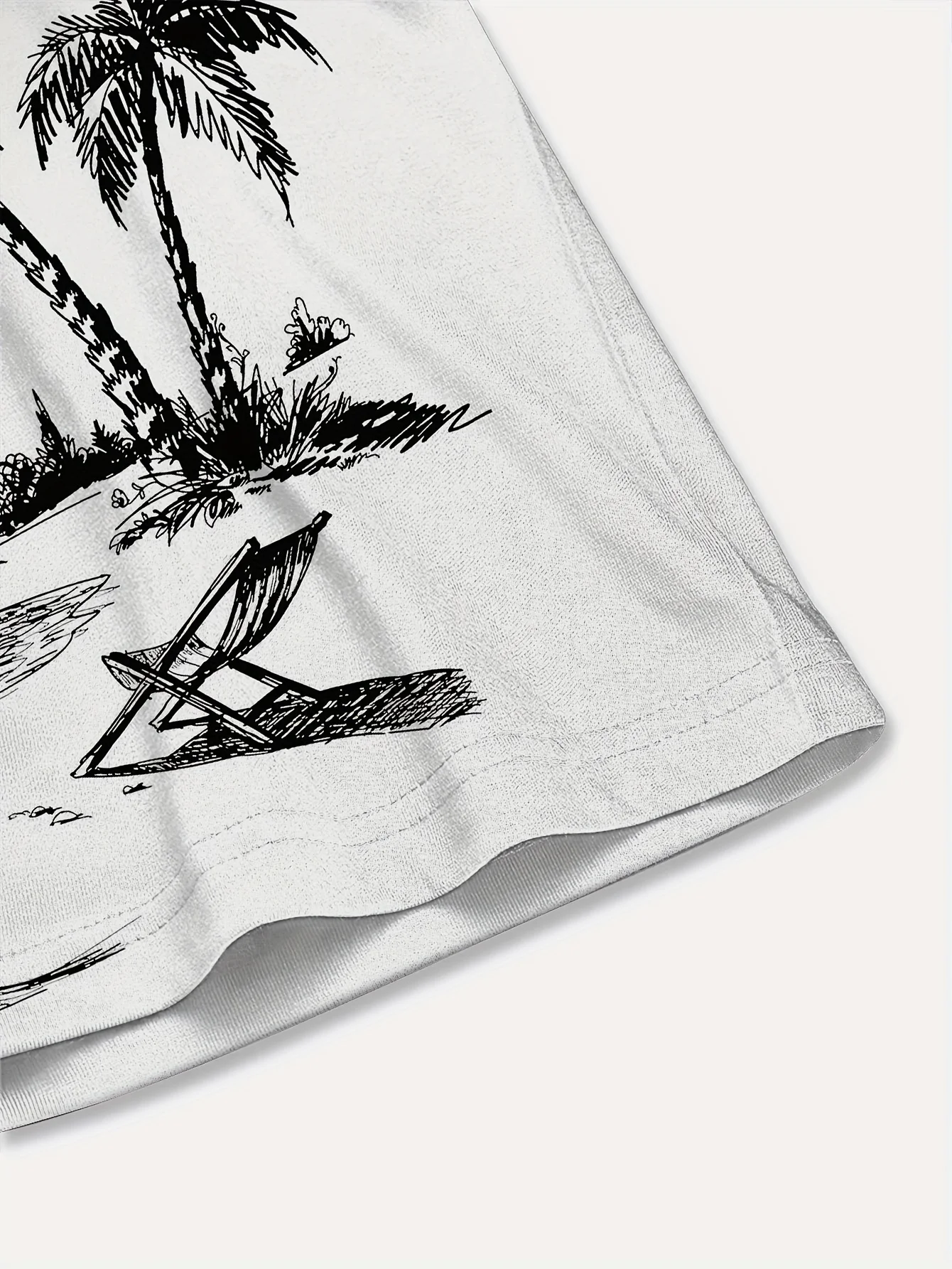 القميص الرجالي الجديد بأكمام قصيرة لصيف 2025 هو طباعة كاجوال عصرية ومريحة وناعمة ثلاثية الأبعاد بنمط شجرة جوز الهند #4