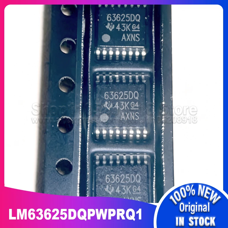

LM63625D 5~50 шт./лот LM63625DQPWPRQ1 Номер печатной маркировки: 63625DQ TSSOP-16 100% новый, в наличии на складе