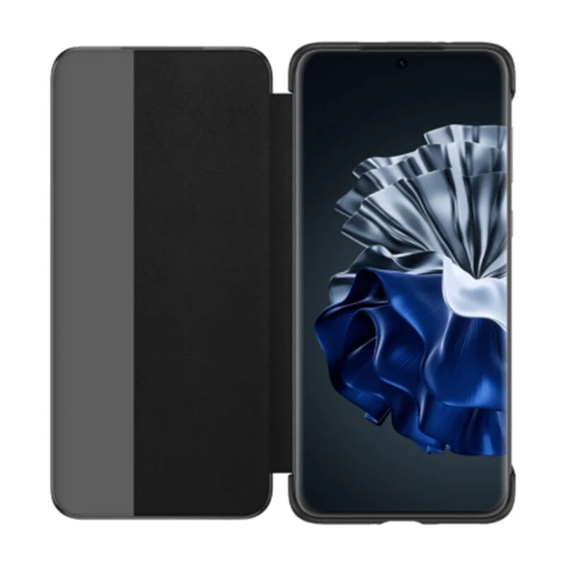 هواوي p60 برو حالة جلدية الوجه ، عرض ذكي قذيفة حماية الهاتف مع الشعار وصندوق ، الأصلي ، جديد