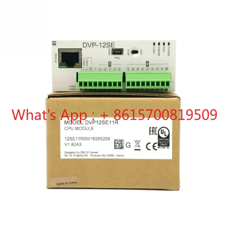 New  PLC DVP12SE11R 8DI/4DO Relay Output 220V 100kHz High-Speed Pulse & Modbus RTU Industrial Automation PLC Programming