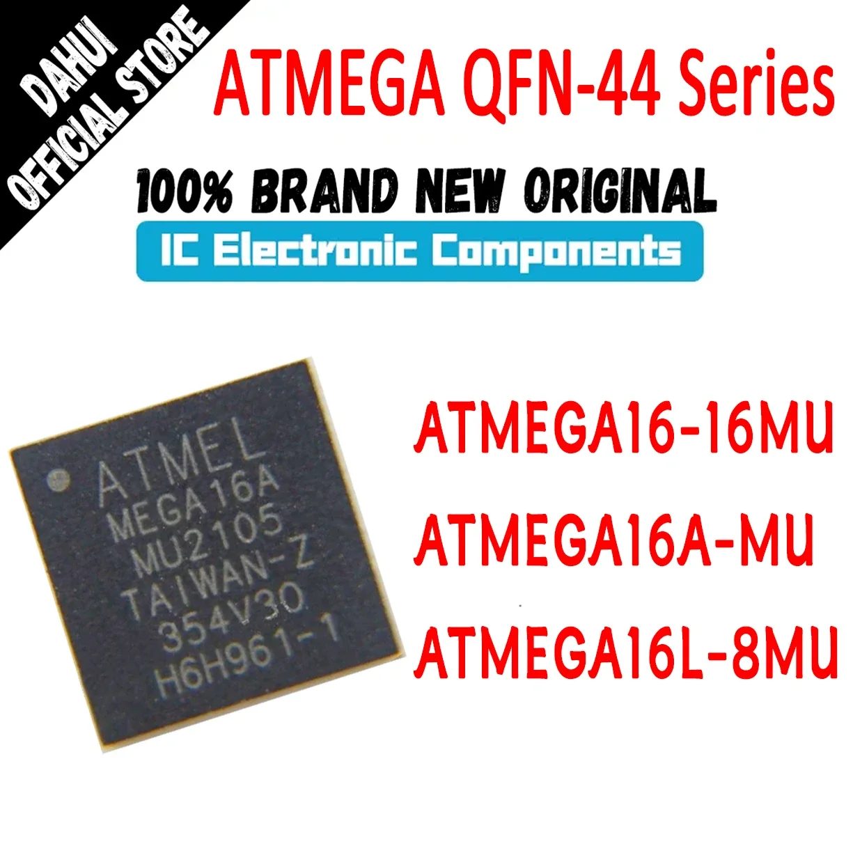 ATMEGA16-16MU ATMEGA16A-MU ATMEGA16L-8MU ATMEGA16 ATMEGA16A ATMEGA16L ATMEGA IC MCU Chip QFN44 In Stock 100% New Originl