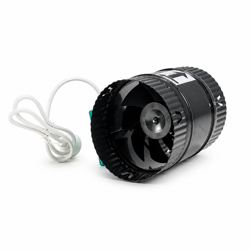 Inline Duct Fan 150mm 240V Steel Ventilation Exhaust Fan for Hotel Villa Apartment Office Building Ceiling HVAC System