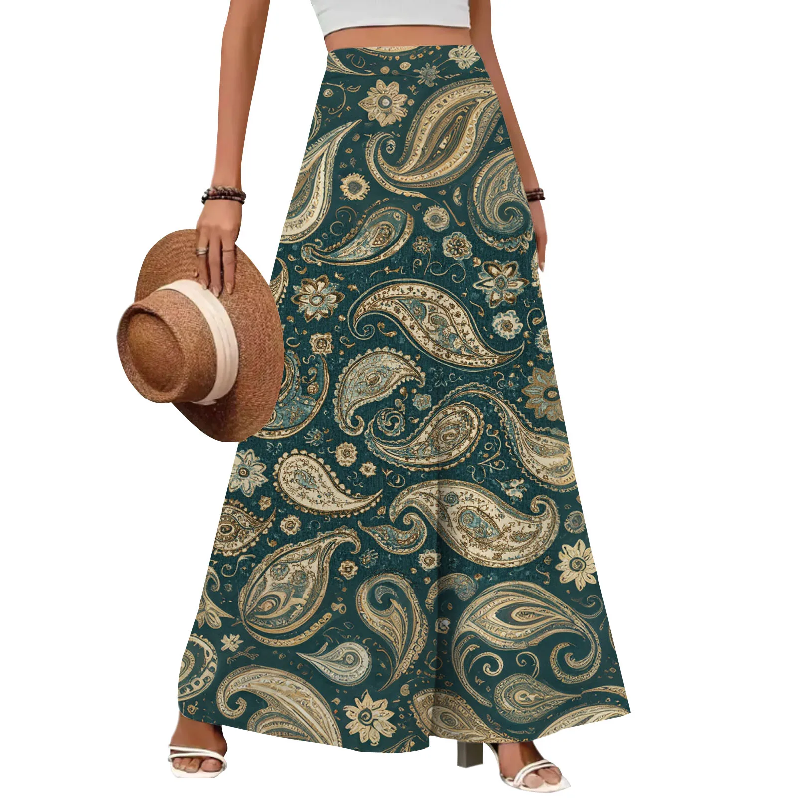 

Women's boho wide-leg pants, casual and comfortable women's trousers, summer beach getaways, trousers, work pants