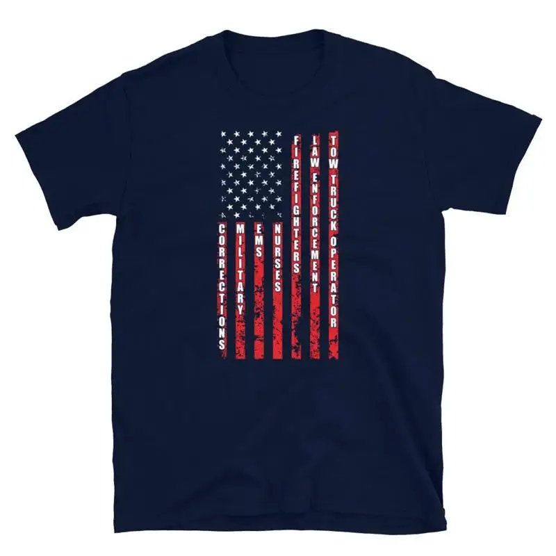 Corrections Military Firefighters Law Enforcement Short Sleeve Unisex T Shirt