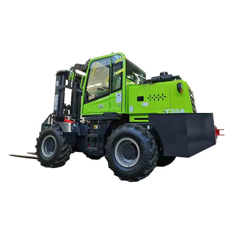 Factory Large Four-Wheel Drive Off-Road Forklift 3.5ton 4x4 Diesel Forklift