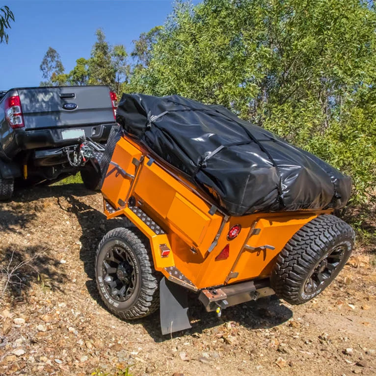 Best Off Adventure Designed Off Road Trailer Lightweight Mini Camper Trailer With Folding Tent For Sale