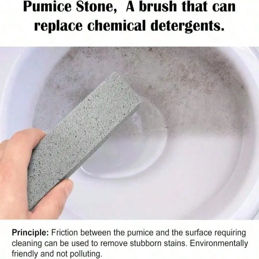 6pcs Floating Stone Cleaning Brush, Heavy Duty Stain Remover, Removes Yellowing, Limescale, Waterline, Toilet Brush, Suitable For Bathroom, Kitchen, Sink, Swimming Pool