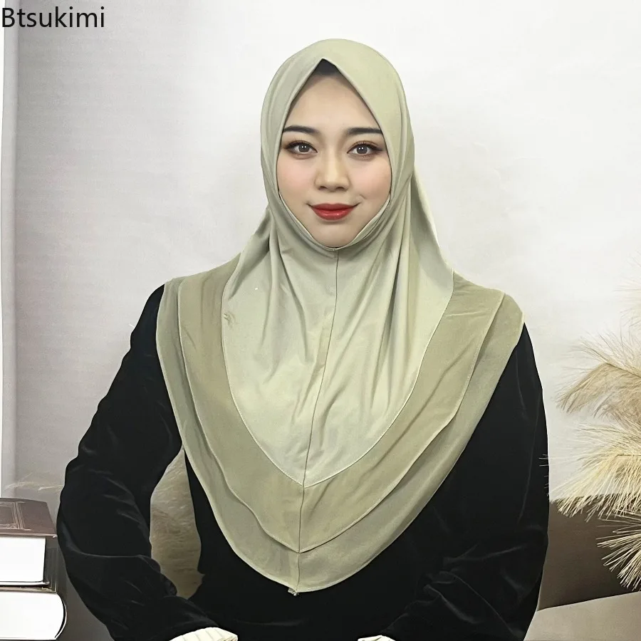 

Женский однотонный шифоновый хиджаб, шарф, мусульманская мода, повязка на голову для женщин, шали, повязка на голову, Малайзийский тюрбан, шарфы