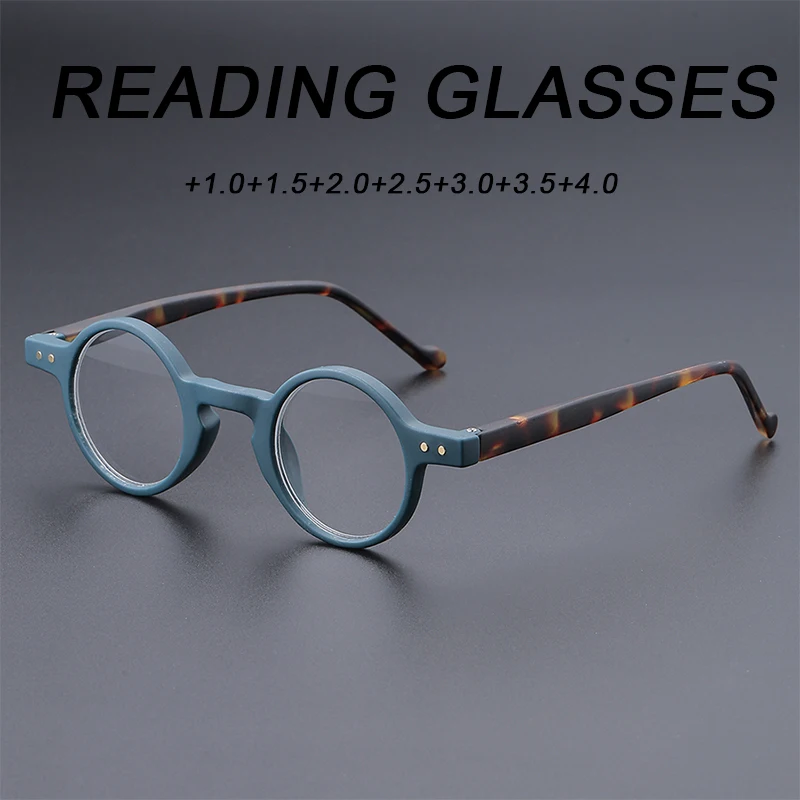 

Мужская и женская маленькая круглая оправа в стиле ретро, уникальные легкие дужки, подходящие для повседневного офисного чтения и использования в покупках.