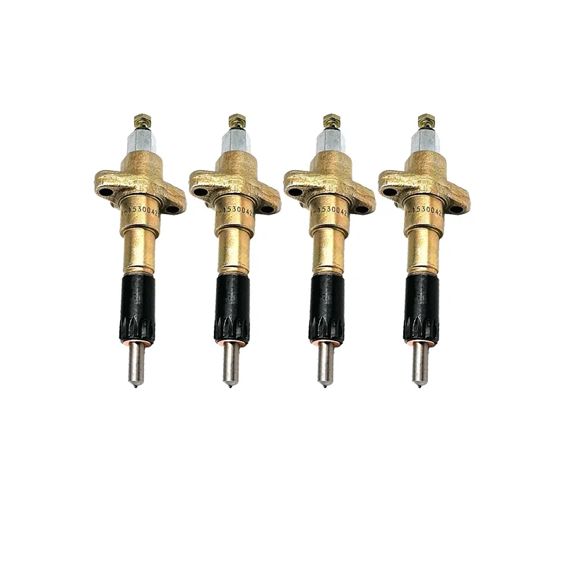 4-Pack Diesel Fuel Injector 1-15300421-0 for Isuzu 6BG1for Engine Hitachi ZX160 ZX240H ZX230 Excavator
