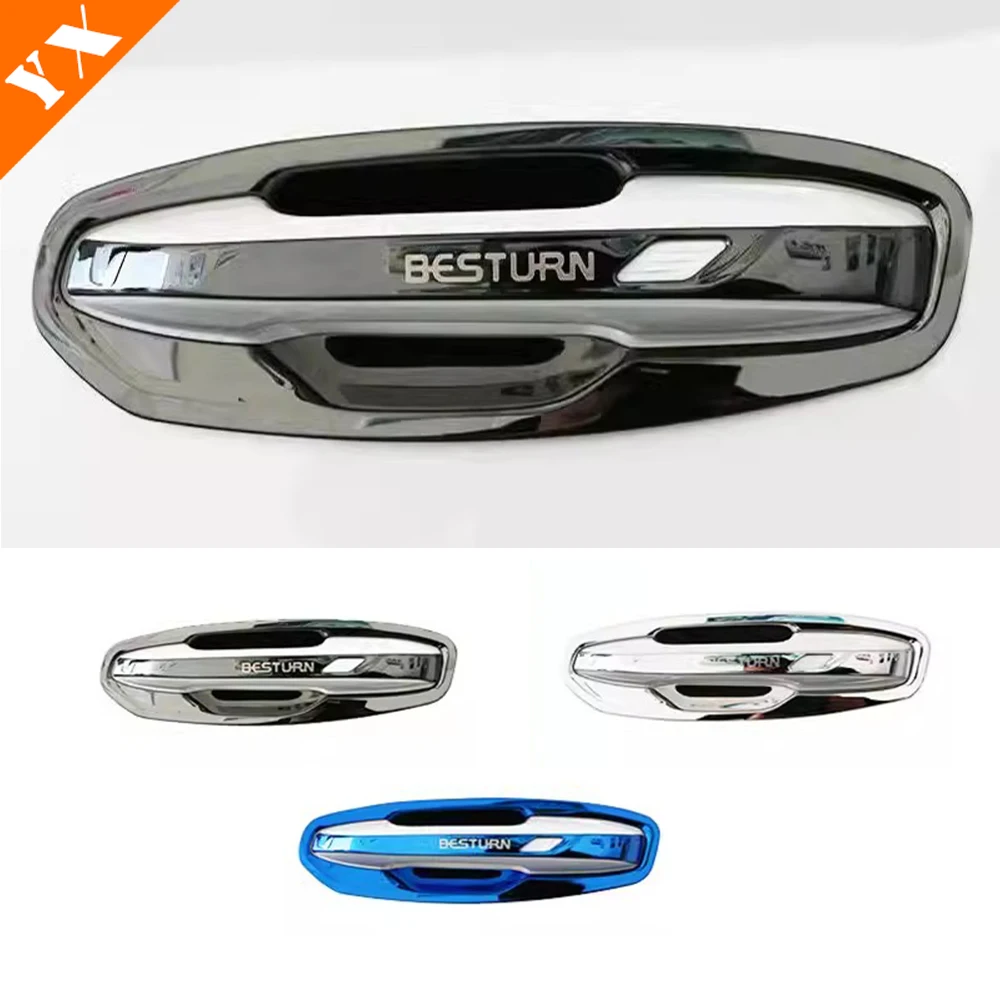 For Faw Bestune t99 Accessories 2023 2024 Stainless Car Side Door Knob Protector Door Handle Frame Anti Scratch Cover Trim