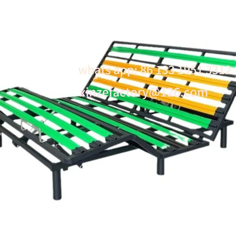 

Electric Multifunctional Lifting Bed Frame Bedroom Furniture Soft Bed Mattress Modern Light Luxury Elderly Care Iron Frame Manuf