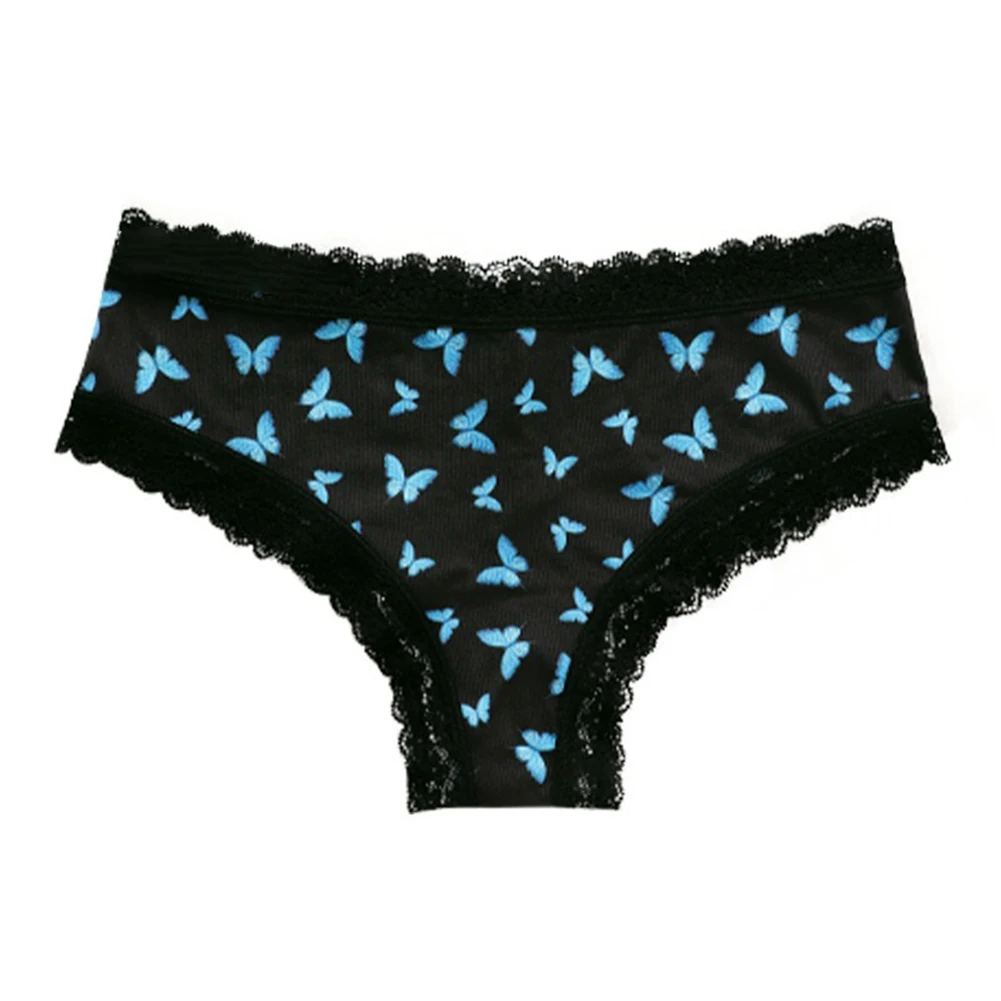 الملابس الداخلية النسائية فراشة طباعة الملابس الداخلية فراشة طباعة الملابس الداخلية العلامة التجارية الجديدة نمط الفراشة ارتداء اليومي ملابس المنزل #3