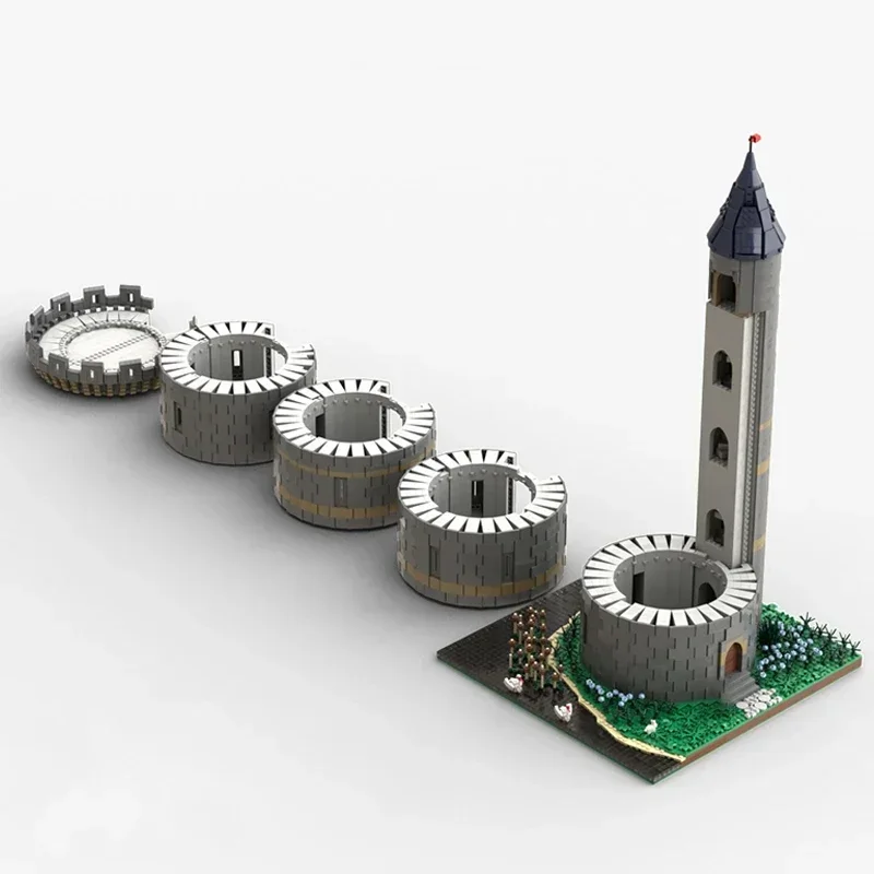 Model Średniowiecznego Zamku Klocki Konstrukcyjne Zamk Bretonski Technologia Modułowe Klocki Prezenty Zabawki Świąteczne Zestawy DIY Montaż