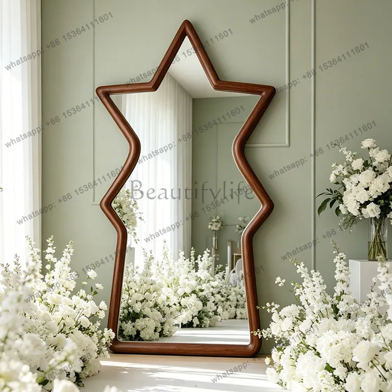XX. Cream wind round frame design bedroom entrance children's room universal