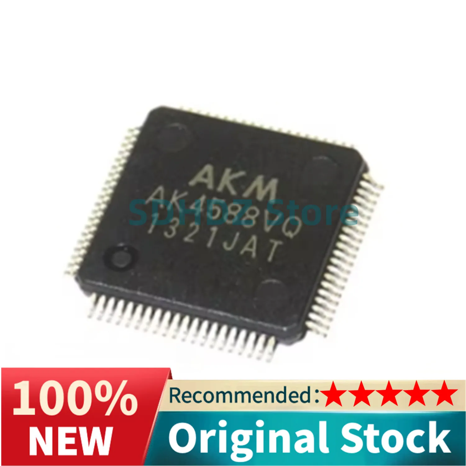 5pcs/Lot New original AK4588VQ AK4588 Channel audio codec QFP-80 in stock