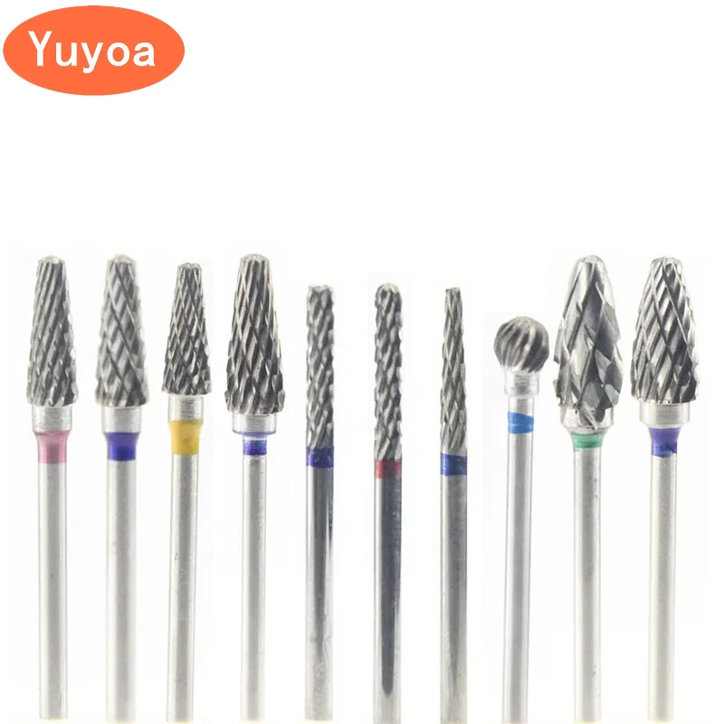 

10pcs/box Dental Burs Hot Tungsten Carbide Cutter Kit for Grind Polishing Dentistry Drill Bits Lab Abrasive Material Tools