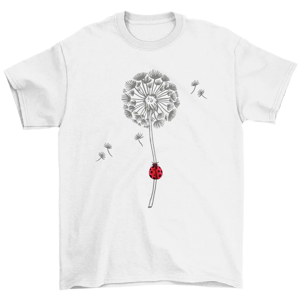 Dandelion  T-Shirt Women Unisex High Quality 100%Cotton Short Sleeve