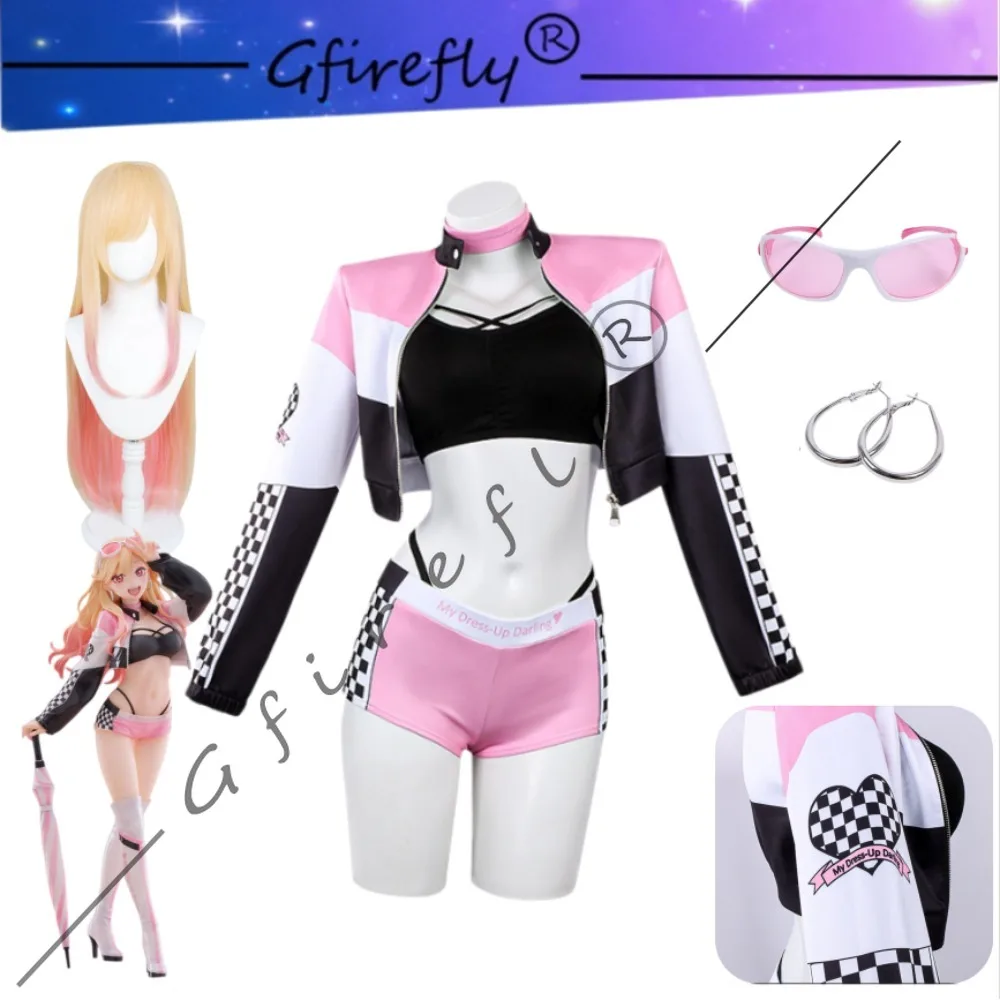 

My Dress-Up Darling Marin Same Style Race Queen Outfit Cosplay Costume Adult Women Halloween Carnival Stage Performance Wear