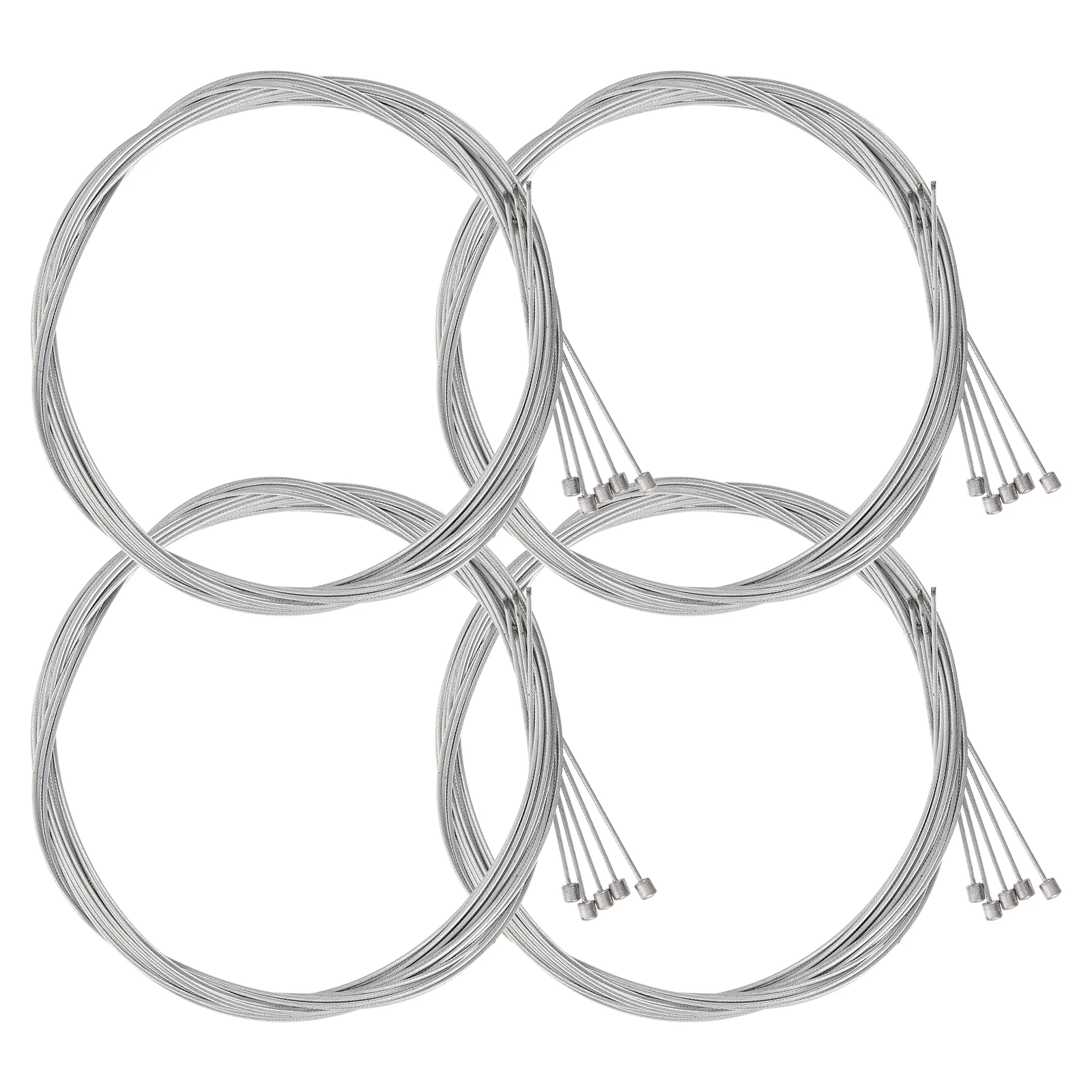 

4pcs Bicycle Brake Cable Strong Bike Cables Pull Wire Professional Housing Kit Stainless Steel Lightweight Durable Brake Cables