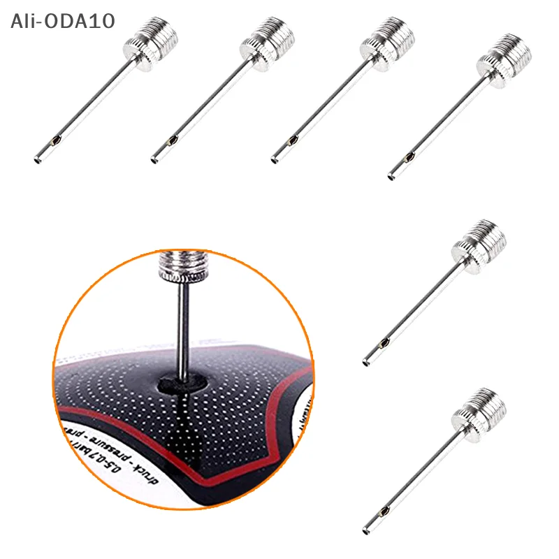 ODA10-Stainless Steel Pump Needle Sport Ball Inflating Pump Football Basketball Soccer Inflatable Air Valve Adaptor  5/10/20PCS