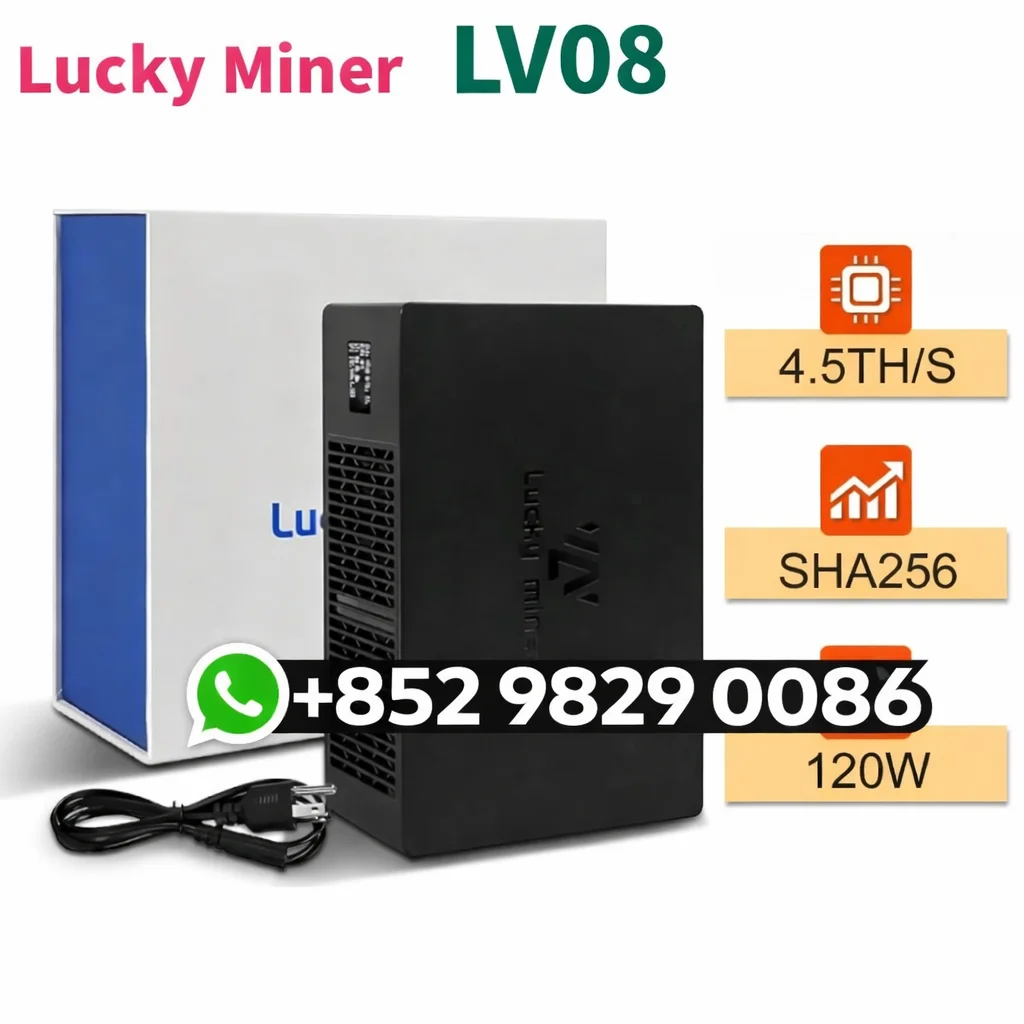 

GET 10 PAY FOR 6 Lucky Miner LV08 4.5Th/S SHA-256 Bitcoin BTC Miner WIFI Solo Mining Device