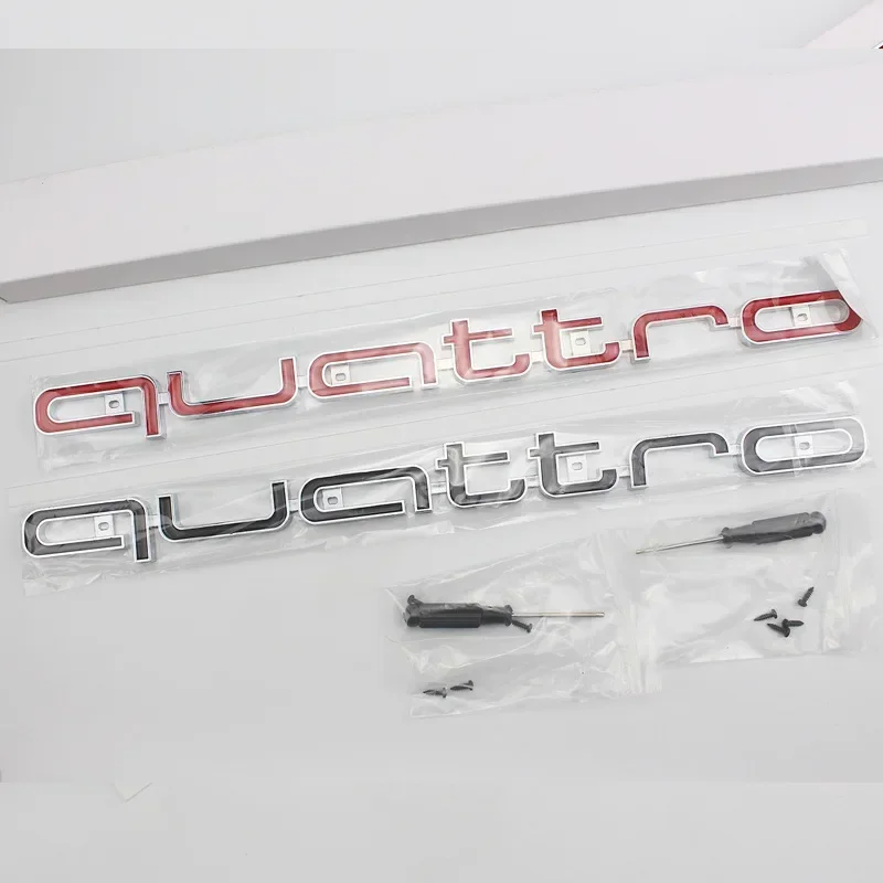 

For Audi Car Decals Front Grille Emblem Stickers Quattro Logo A6 A4 A3 A2 S4 S8 S6 S7 RS4 RS5 RS6 RS3 A5 A7 A1 RS7 Accessories