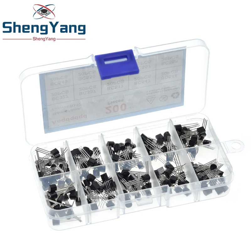 TZT 1BOX 200pcs=10 Values*20pcs BC327/BC337/BC517/BC547/BC548/BC549/BC550 BC556/BC557/BC558 For Voltage Regulation Module