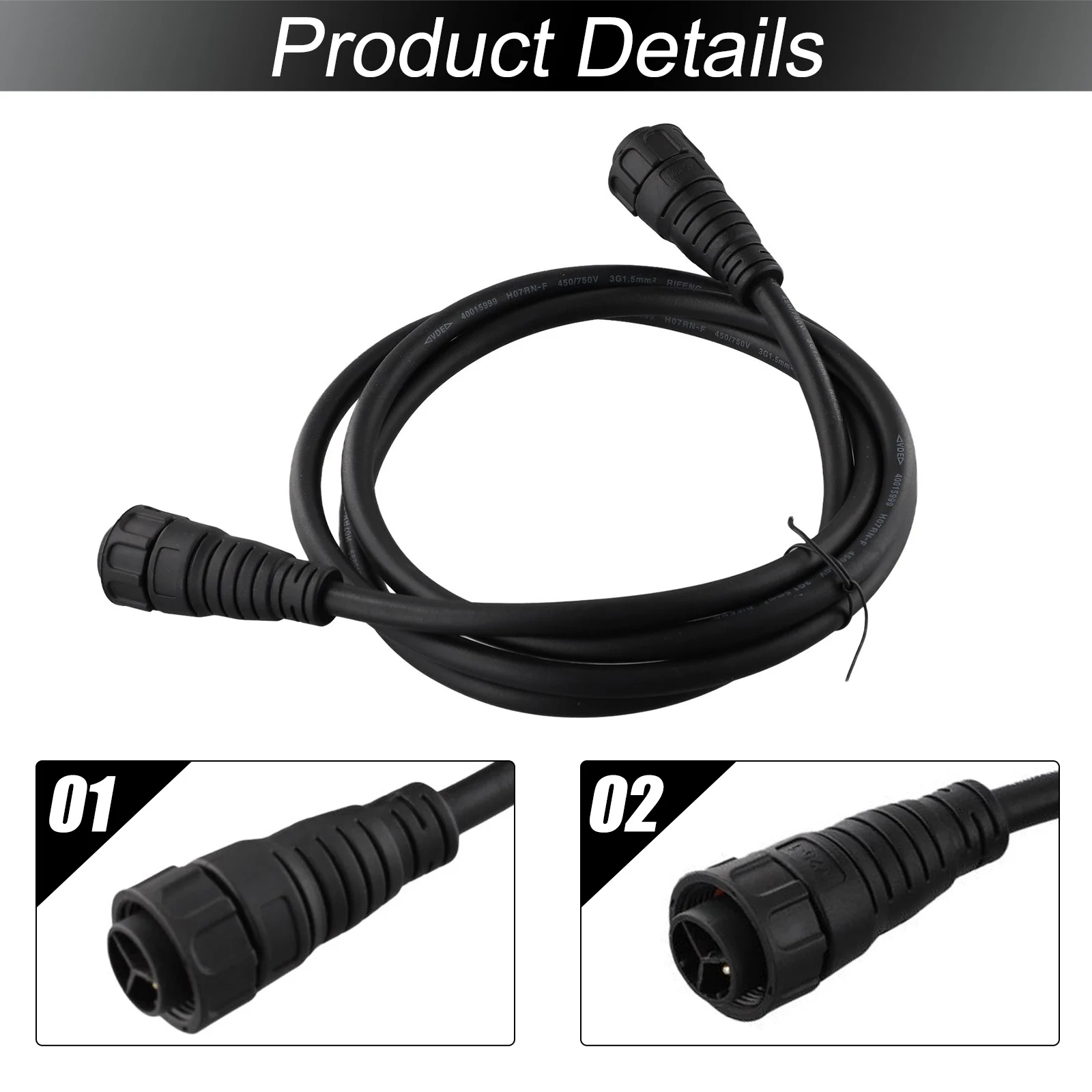 Functional High Quality Home AC Cable Compatible Connection Excellent Grid Long Length M25 Reliable Secure Tie