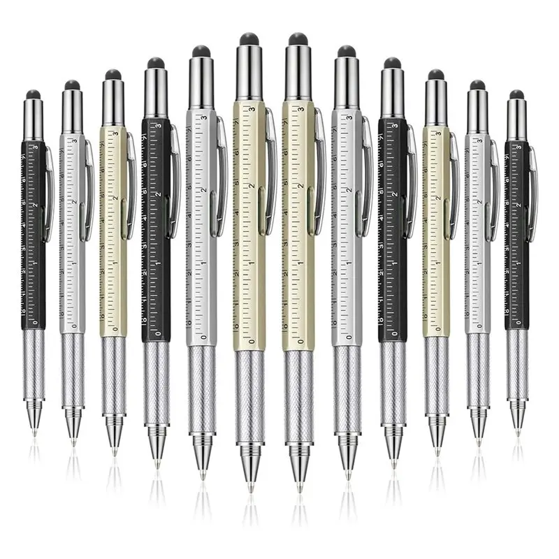 

AT82-Multitool 30 Pcs Tool Pen For Men Gift 6-In-1 Tech Tool With Ruler, Level Gauge, Ballpoint Stylus, Screwdriver