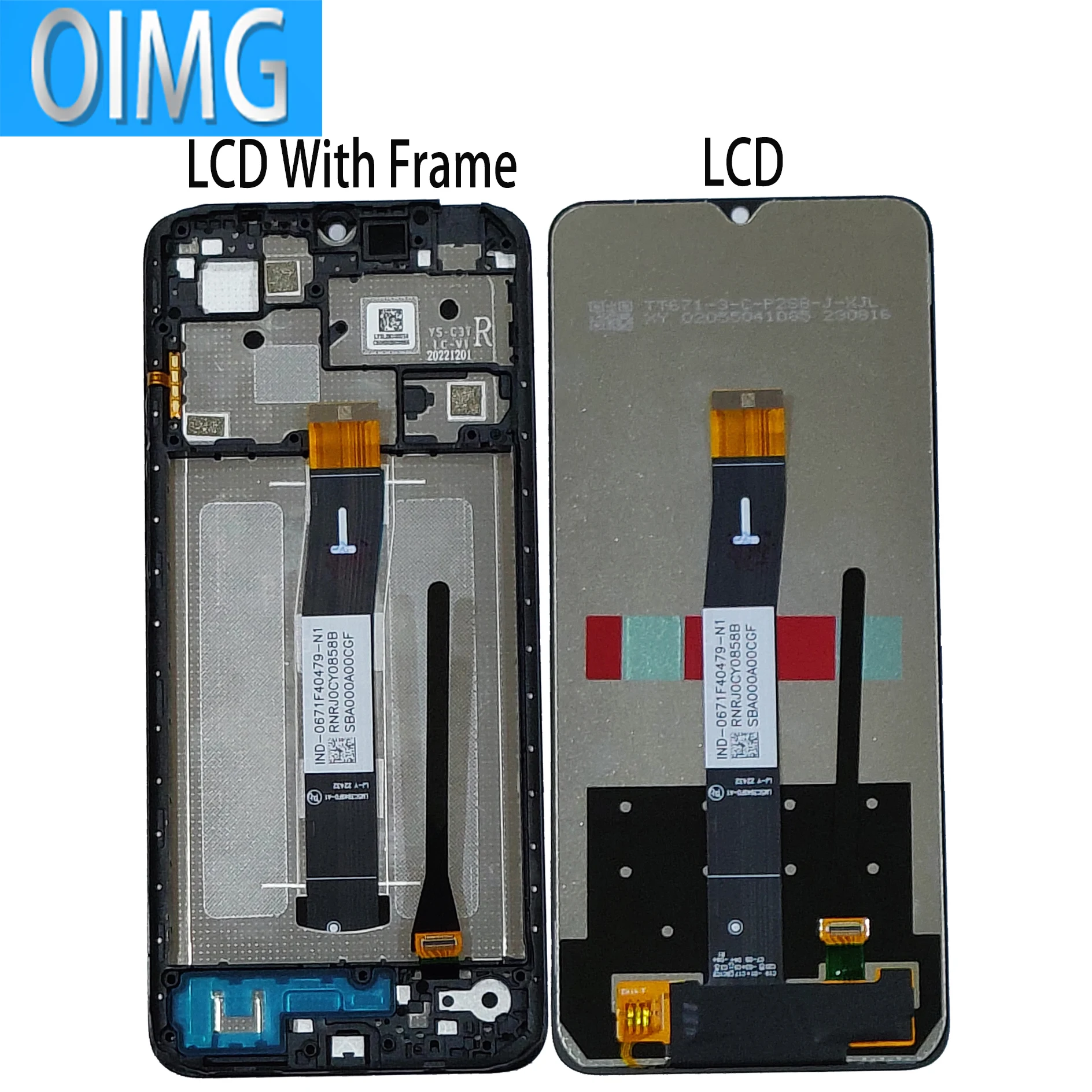 6.71 For Xiaomi Redmi 12C LCD Display With Frame Touch Screen 22120RN86G 22126RN91Y 2212ARNC4L Panel Digitizer Replacement Parts