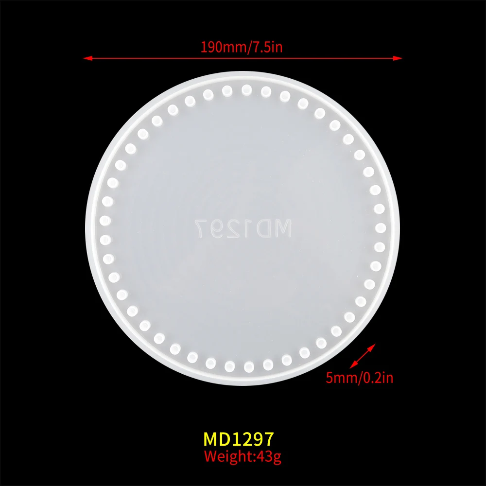 DM377 borsa a tracolla singola per maglieria a mano in resina epossidica con stampo in Silicone rotondo per materiale fai da te