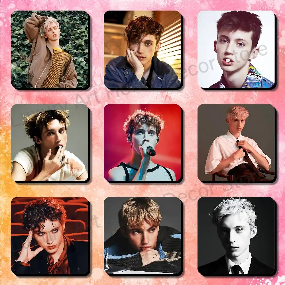 T-Troye S-Sivan SHES THE BEST Portable Fridge Magnet 75x75mm Travel Souvenir Collectibles Kitchen Organizer IP merchandise