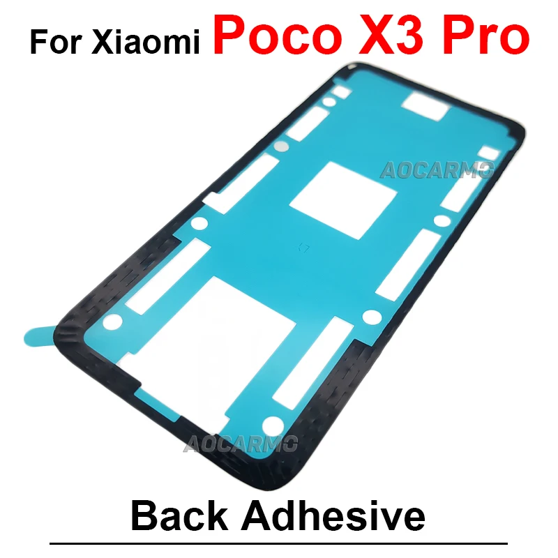 1Pcs For Xiaomi Poco X3Pro X3 Pro Rear Door Housing Sticker Back Cover Adhesive Glue