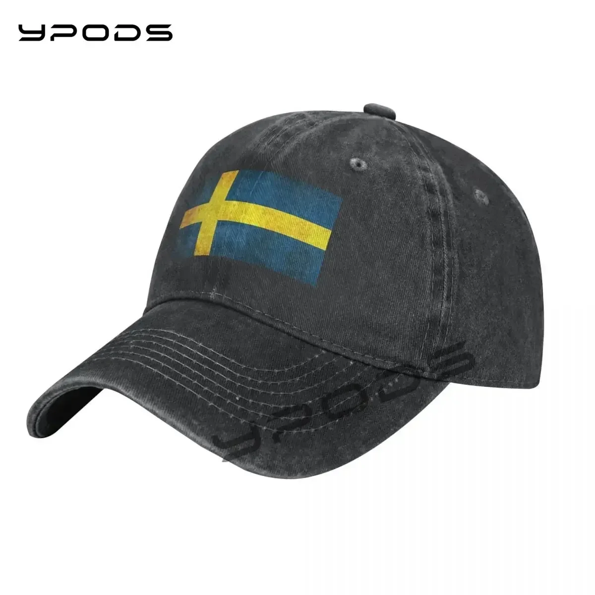 

Soft Flag Of Sweden Baseball Caps for Men Women Vintage Washed Cotton Dad Hats Print Snapback Cap Hat