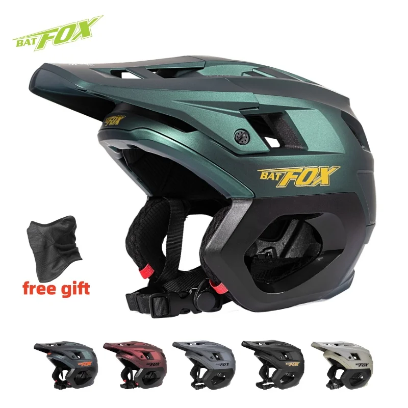 AliExpress BATFOX Mountain bike helmet men's 3/4 bicycle helmet mtb casco outdoors sports cycling enduro helmet for bicycle casco ciclismo