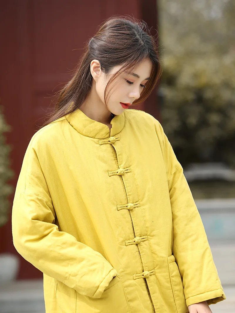 New Chinese Style Women's Cotton Linen Set Zen Tai Chi Clothes Lay Brother's Clothes Linen Top Zen Meaning Daily Wear