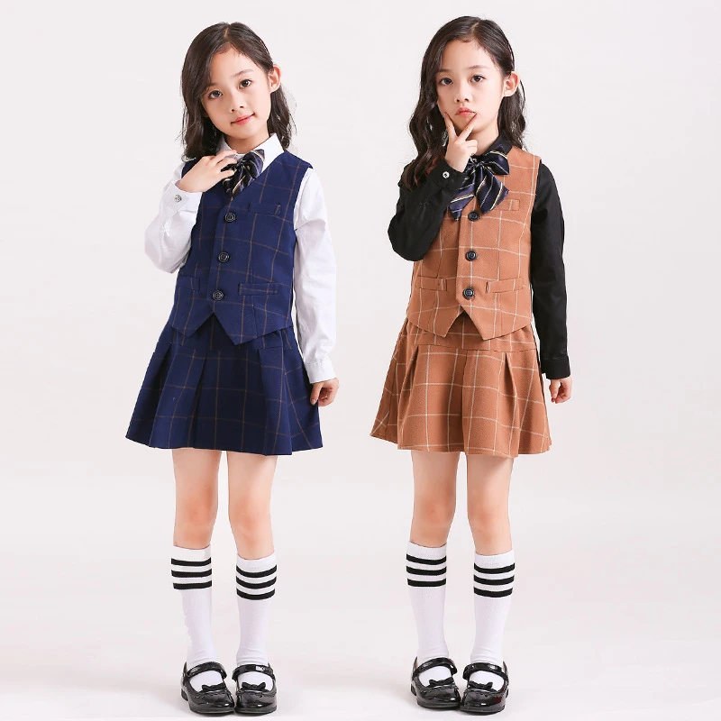 New high-quality children's vest, pants, and shirt set for kindergarten students