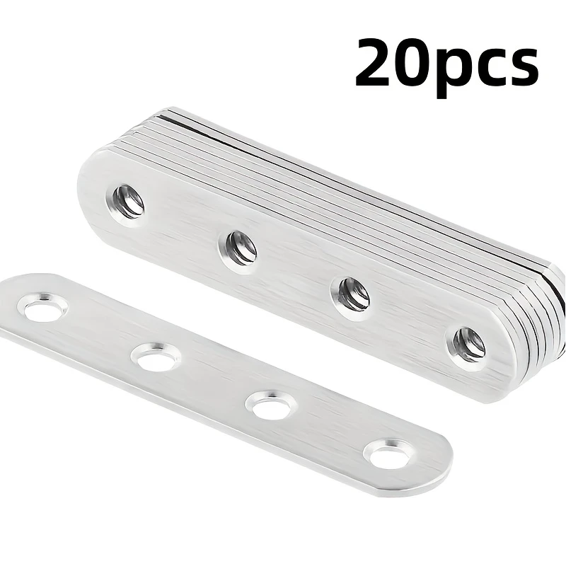

20pcs Corner Brace Stainless Steel Joint Bracket Connector Fastener Furniture Shelves Corner Bracket Chairs Table Hardware