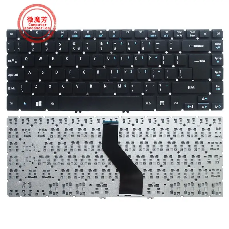 

US Black New English Replace laptop keyboard For Acer ZQK ZQY TravelMate P446 P645 P648 V4DA2 N15C5