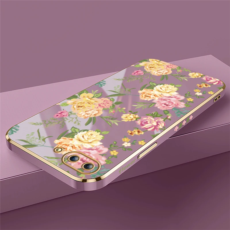 تصفيح زهرة طباعة جراب هاتف ل انفينيكس الساخن 30i 30 4 جرام 5 جرام 40 برو 40i 20 20 ثانية 20i سيليكون للصدمات بولي TPU لينة الغطاء الخلفي