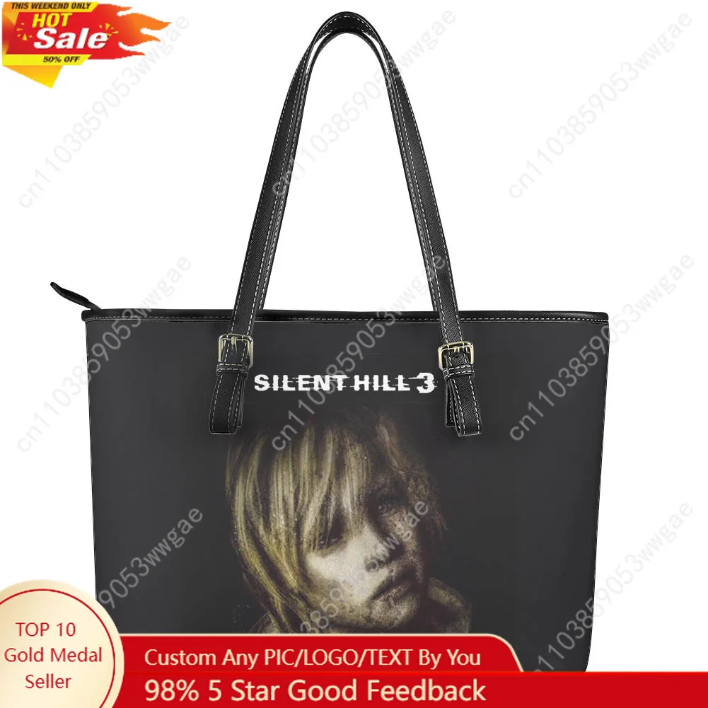 Silent Hill 3 Handbag Womens Mens Vintage Personalized Tote Bags Shoulder Bag Business Leather Purse Travel Customized Bag Gift