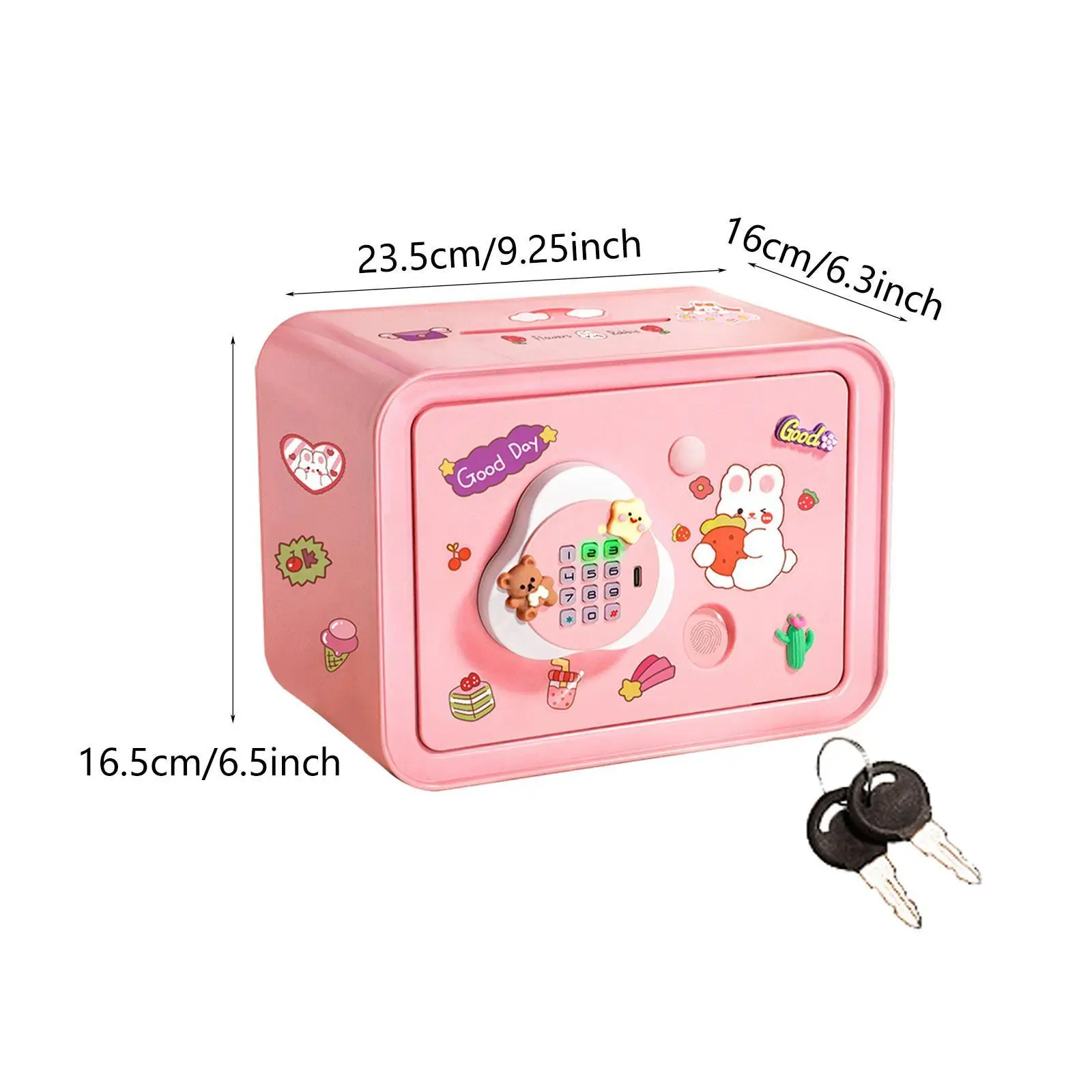 Electronic Piggy Bank with Chinese English Language Switch Cartoon with Songs Money Box Educational Toy for Children Girls Boys